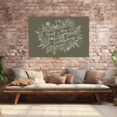 Great is Thy Faithfulness 1 Piece Wrapped Canvas Wall Art