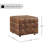 Laryn Genuine Leather Square Pouf Ottoman-41180608