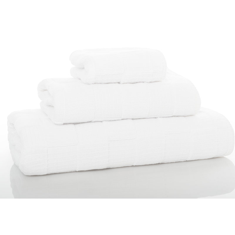 Chess Washcloth, White
