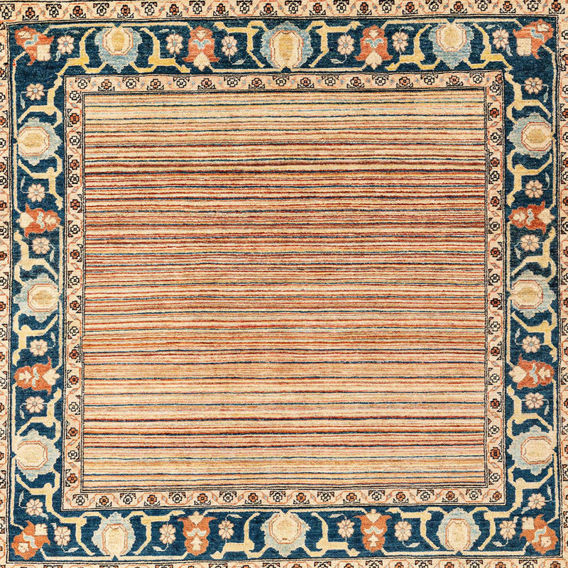 Tapis abstrait moderne 1837, Carré 5 pi