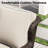 Vaylen Outdoor Patio Rattan Loveseat With Cushions-1293577884