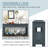 63 Inch Console Table/Sofa Table With Storage Drawers And Bottom Shelf For Entryway And Hallway