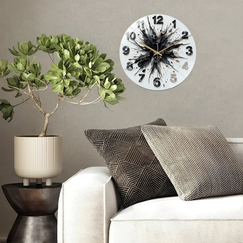 Horloge murale unique 12 po