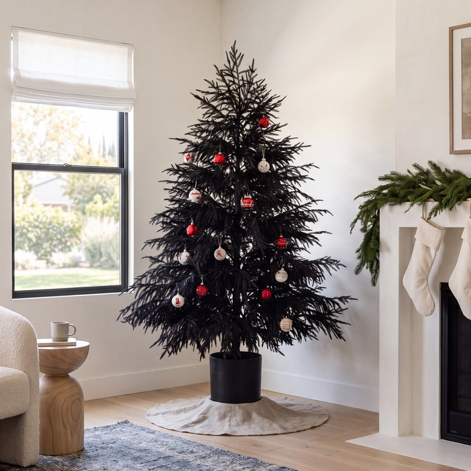 Pine Christmas Tree, 6" H x 40" W x 11" D