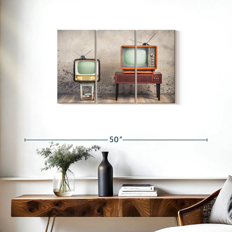 Senne Analog Televisions, 20" H x 33" W