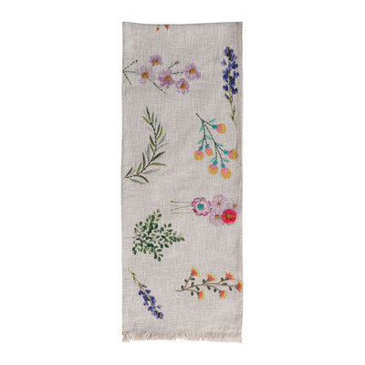 Ingeborg Runner Floral Cotton Table Runner