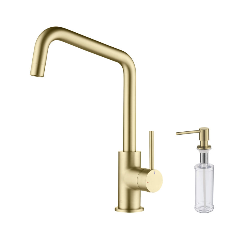 KIBI Macon Kitchen Faucet, Brush Gold