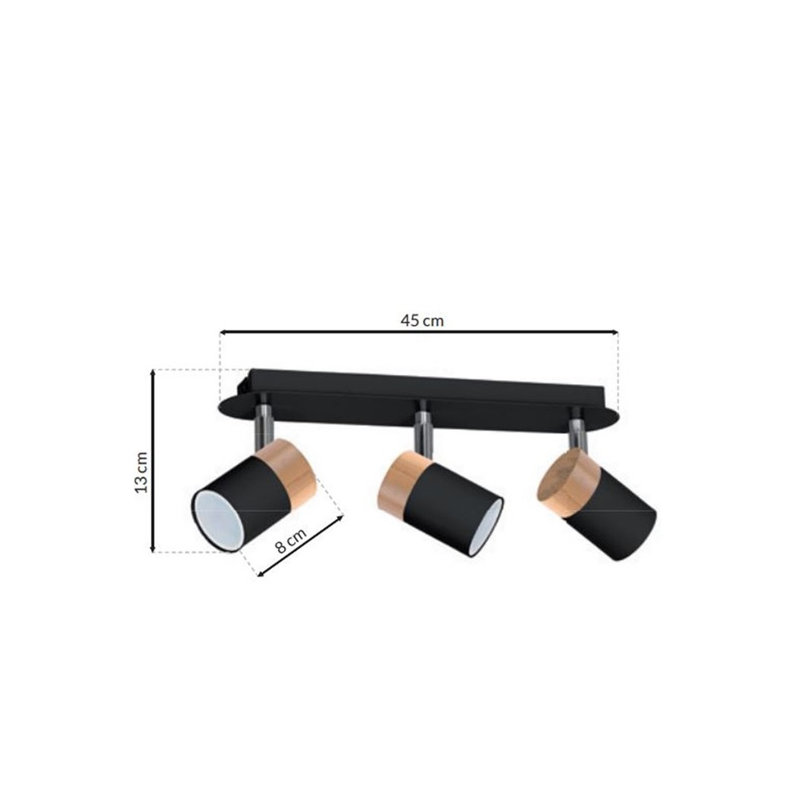 Breidy Spotlight, Black/Copper