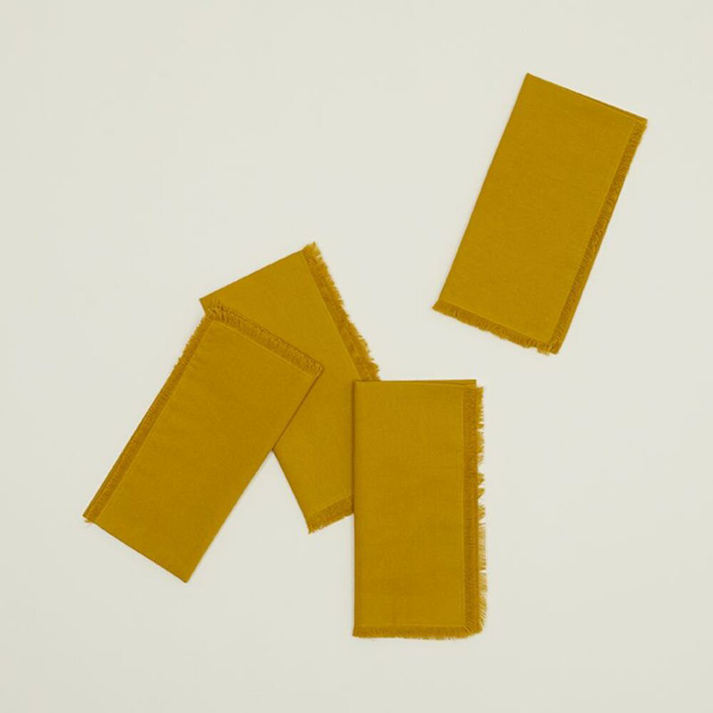Shanice Reversible Napkin, Mustard