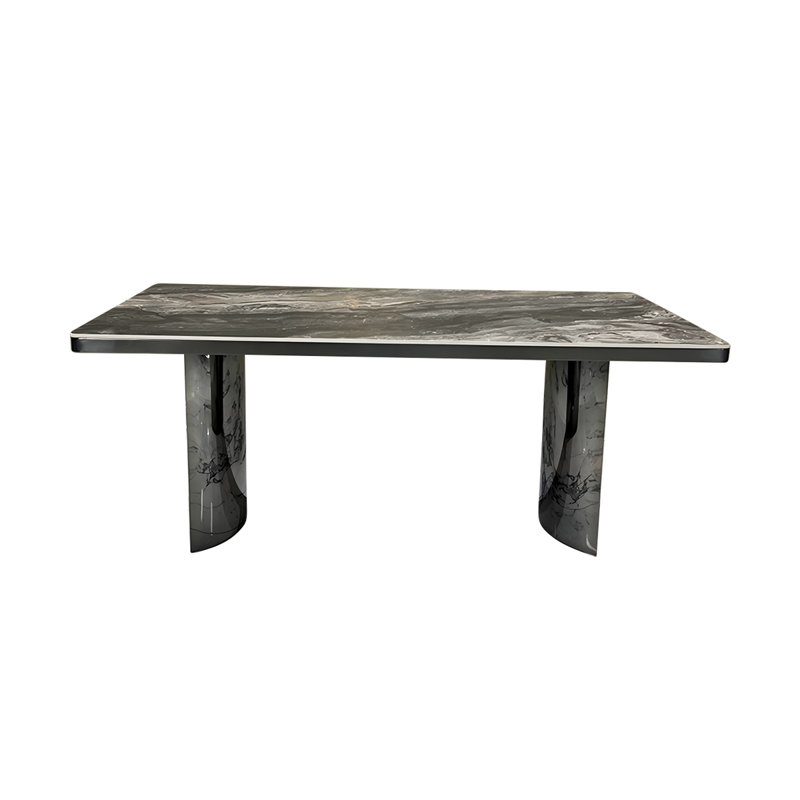 Table de salle à manger Sintered Stone, H 29,53 po x L 55,12 po x l 31,5 po