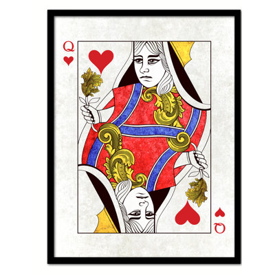 " Queen Heart Poker Decks Of Vintage Cards "
