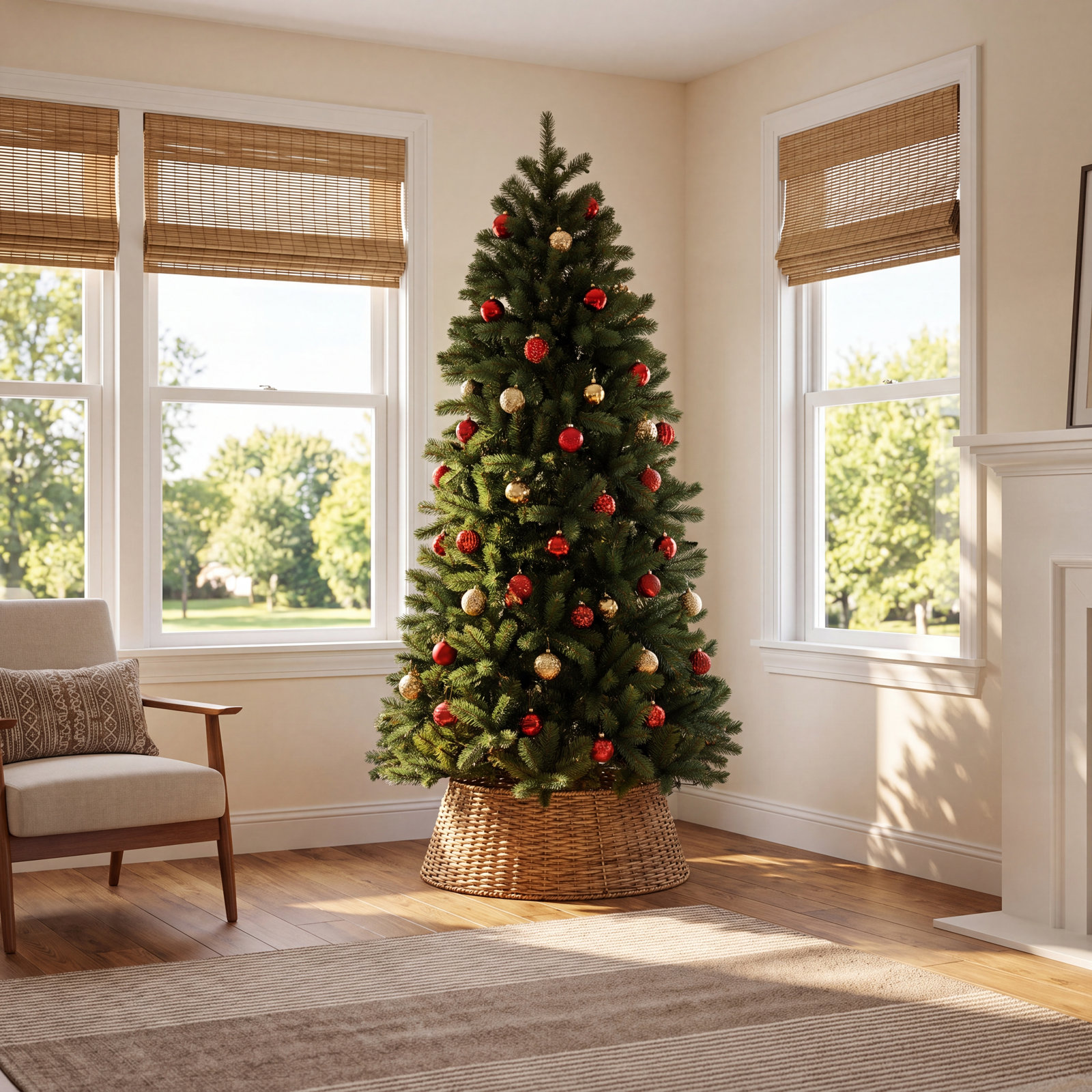 Pre-Lit Fir Christmas Tree, 6.5'