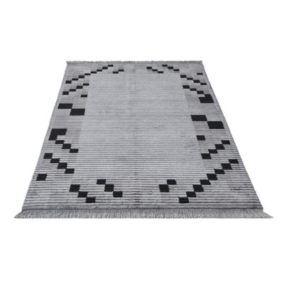 Tapis gris foncé Osborne