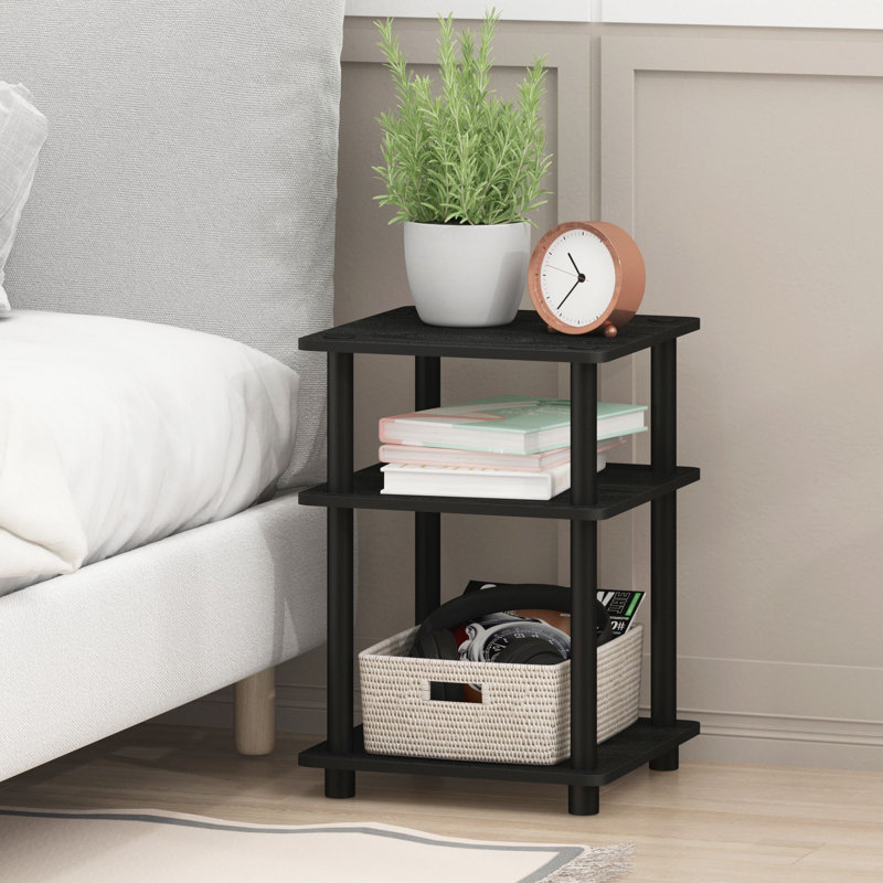 Aracelli End Table, Black, Black