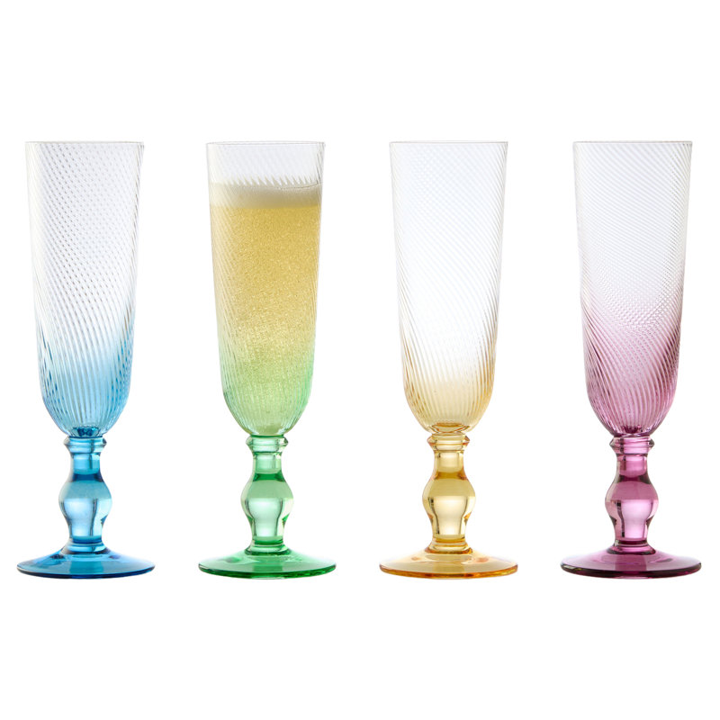 Swirl Champagne Flutes