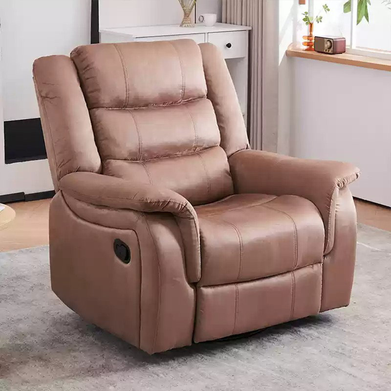 Chaise de loisirs multifonctionnelle en bois massif, Café