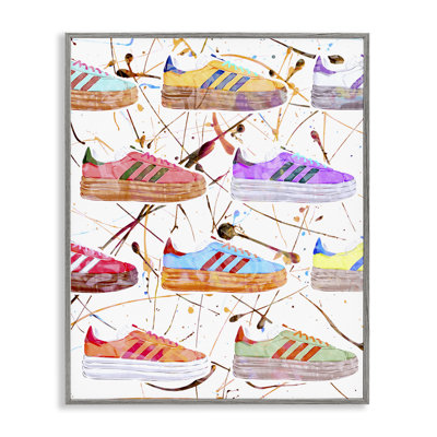 Abstract Splatter Sneakers  Giclee Art by Ziwei Li