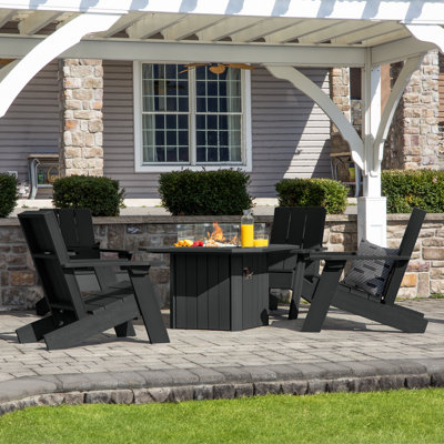 Chaise Adirondack en plastique avec table Kariselle