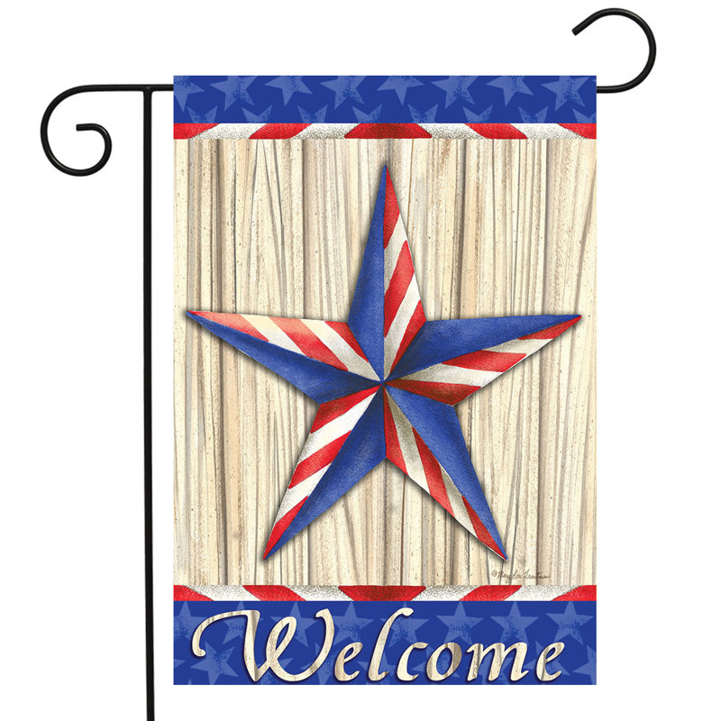 Drapeau patriotique de jardin Barnstar