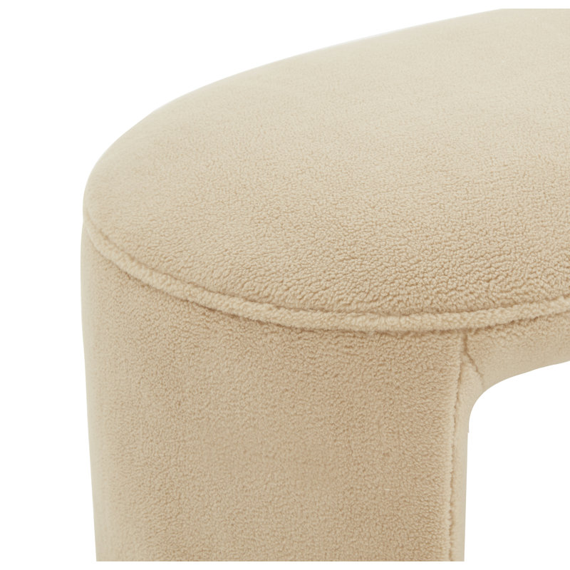 Banc rembourré Torrance, Sherpa brun clair