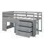 Lit mezzanine avec tiroirs et tablette-254219466