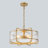 4-Light Lantern Waterglass Chandelier-1109335667