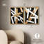 «Abstract Strokes», ensemble de 2 décorations murales Boho par Art Remedy, cadre doré, 16 x 20-891447950-891447955
