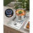 Single Grilling Side Burner, 15,000BTU Liquid Propane Side Burner for Outdoor Kitchen, Convertible to Natural Gas, 304 Stainless Steel Built-in Single Grill Burners for BBQ Grill Island