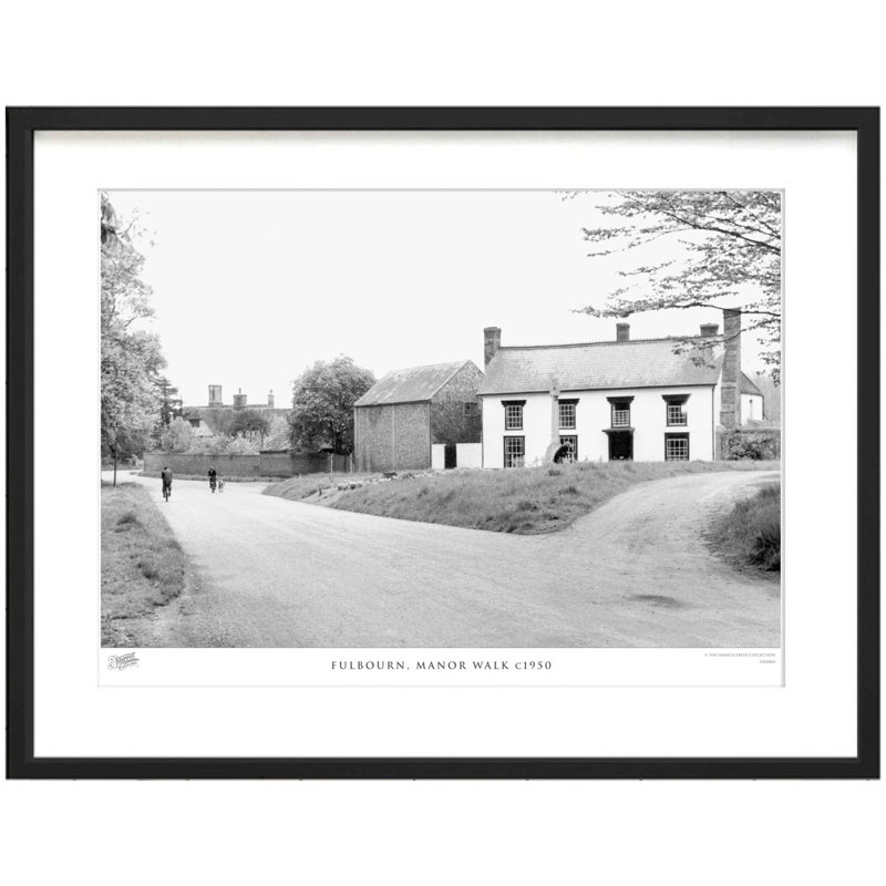 Fulbourn, Manor Walk C1950 by Francis Frith - Single Picture Frame Print, 28cm H x 36cm W x 2.3cm D
