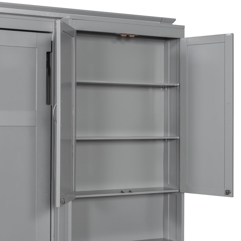 Grands lits gris peu encombrants, conception en bois MDF multifonctionnel pour les maisons modernes