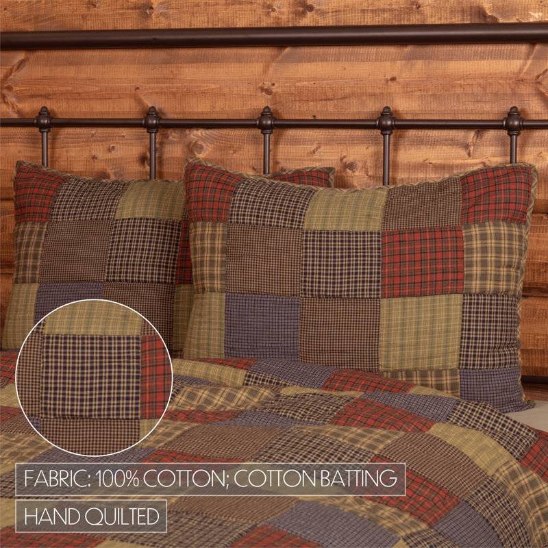 Cedar Ridge Rustic Cotton Patchwork Standard Sham