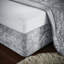 Crushed Velvet Elasticated Divan Base Wrap-66223032-66223033