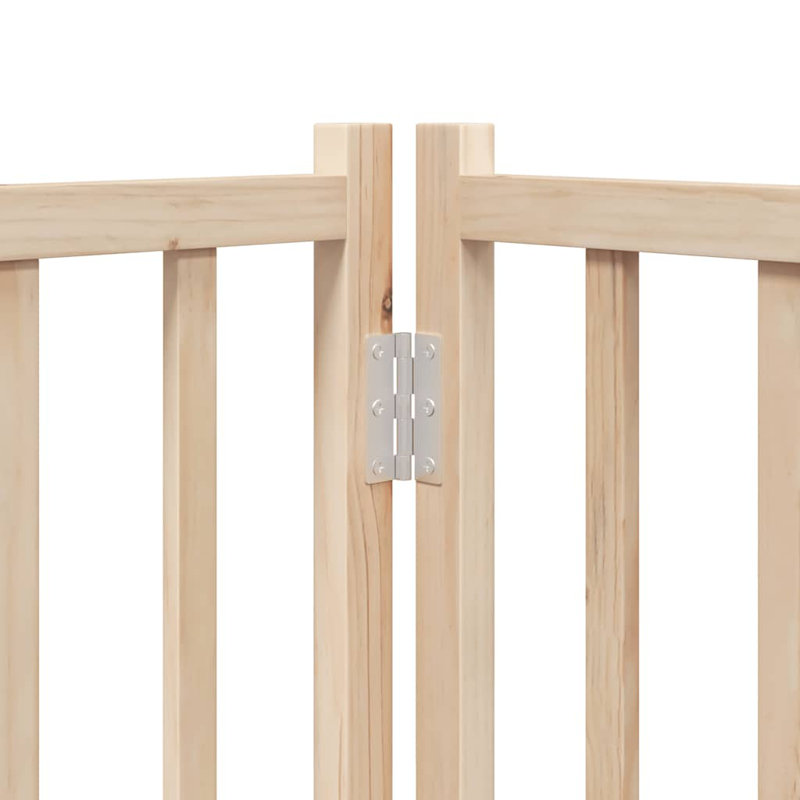 Barrière pour chien Archie & Oscar avec porte pliable 6 panneaux en bois de peuplier noir 189 ", Beige