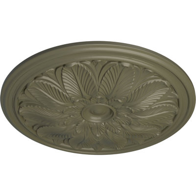 Endurathane Bordeaux Ceiling Medallion, 22 5/8"OD x 1 3/4"P (Fits Canopies up to 3 1/4"), Hand-Painted Spartan Stone Finish
