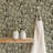 Wandervine - Ebony Taupe Botanical Wallpaper