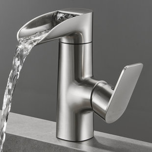 Waterfall Single Handle Single Hole Bathroom Faucet