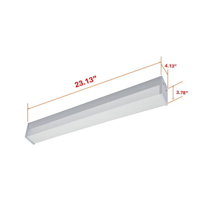 Rectangle Wrap Around, 4" H x 23.13" W x 4.13" D
