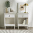 Lafever Mid-Century Modern Minimalist 1-Drawer Solid Wood Nightstands