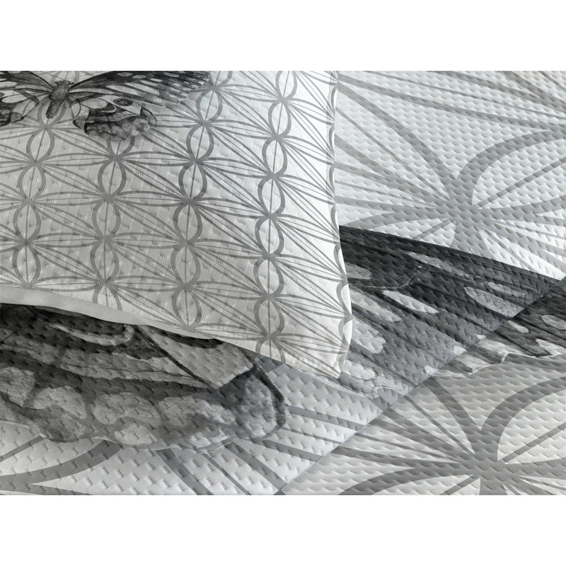 Farmhouse / Country Polyester Geometric Shapes Coverlet