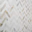 Talon 1x4 Chevron Polished Marble Mosaic Tile-798344833