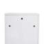 Armoire de rangement autoportante 12 po, portes à fermeture douce, blanc brillant (emballage KD)