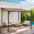10*10Ft Durable Outdoor Wall-Mounted Pergola
