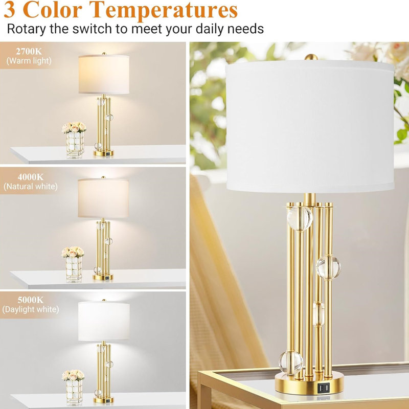 Paylan Metal USB Table Lamp