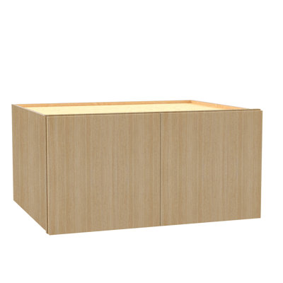 Gallery Express Rowan Assembled 30 in W x 24 in D x 18 in H Wall Bridge Kitchen Cabinet with Sft Close in Straw