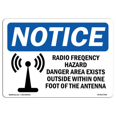 Radio Frequency Hazard Danger Sign