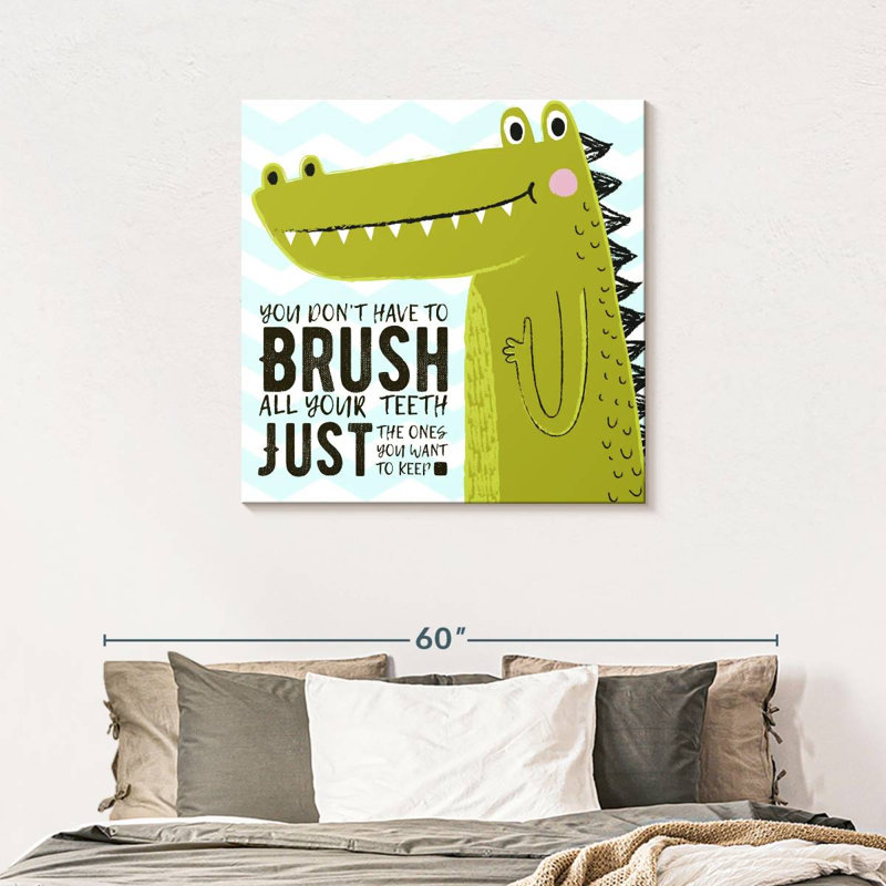 «Brush Dino», impression sur toile, H 36 po x l 36 po x P 1,25 po
