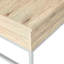 Pranshu Brown Stained Wood and Steel Lift-Top Coffee Table