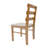 Scandinavian Style Dining Chair With Upholstered Seat-1760560779