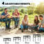Outsunny 3ft Folding Camping Table with Mesh Storage Layer-124613764-124613765