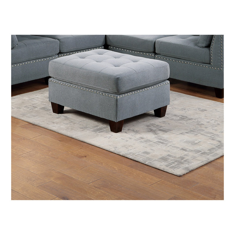 Canapé modulaire modulaire 6 pièces Mobilier de salon modulaire capitonné capitonné gris